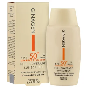 کرم ضد آفتاب پوست چرب ژیناژن (SPF50)