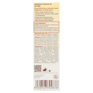 فلوئید ضدآفتاب فاقد چربی پوست چرب و جوش دار فاقد رنگ سان سیف (SPF50)