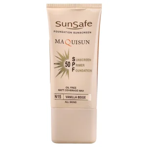 کرم ضدآفتاب کرم پودری و پرایمری فاقد چربی سان سیف (SPF 50)