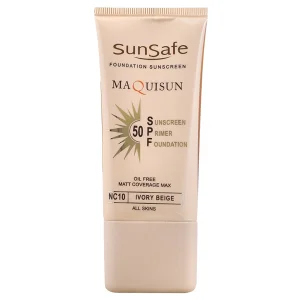 کرم ضدآفتاب کرم پودری و پرایمری فاقد چربی سان سیف (SPF 50)