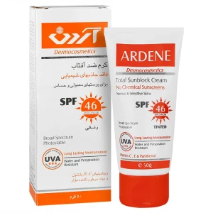 ضدآفتاب پوست معمولی و حساس فاقد جاذبهای شیمیایی (SPF 46) آردن