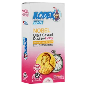 کاندوم تحریک‌کننده و تاخیری 12 عددی کدکس (مدل Nobel)