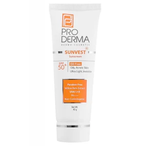 کرم ضدآفتاب پوست چرب و آکنه ای پرودرما (SPF50)