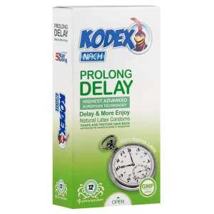 کاندوم تاخیری 12 عددی کدکس (مدل Prolong Delay)