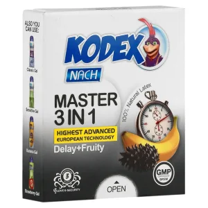 کاندوم تاخیری 3 عددی کدکس (مدل Master 3 In 1)