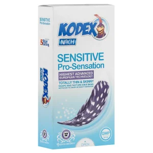 کاندوم فوق‌العاده نازک 12 عددی کدکس (مدل Sensitive Pro-Sensation)