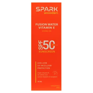 کرم ضد آفتاب  بر پایه آب اسپارک وودن (SPF50)