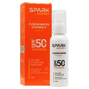 کرم ضد آفتاب  بر پایه آب اسپارک وودن (SPF50)