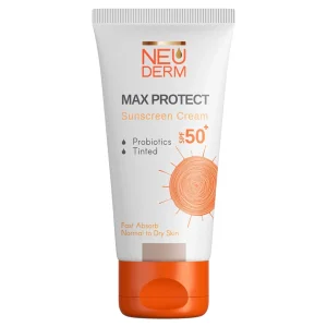 کرم ضدآفتاب پوست نرمال تا خشک نئودرم (SPF50)