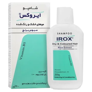 شامپو موی خشک و رنگ شده سبوس برنج ایروکس
