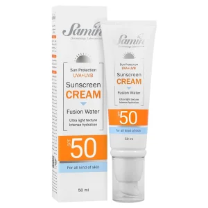 ضد آفتاب فیوژن‌واتر مناسب انواع پوست ثمین(SPF50)