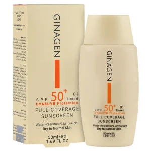 کرم ضدآفتاب پوست خشک ژیناژن (SPF50)