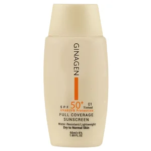 کرم ضدآفتاب پوست خشک ژیناژن (SPF50)