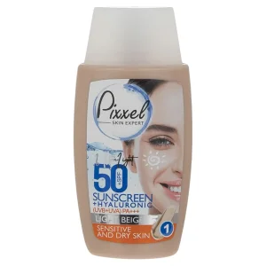 کرم ضد آفتاب پوست خشک و نرمال پیکسل (SPF50)
