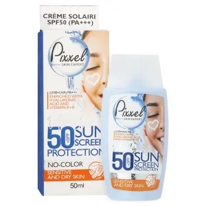 کرم ضد آفتاب پوست خشک و نرمال پیکسل (SPF50)