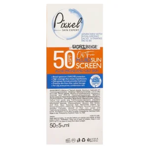 کرم ضد آفتاب پوست چرب و جوشدار پیکسل (SPF50)