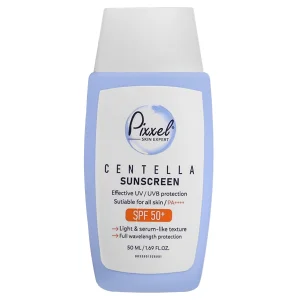 فلوئید ضدآفتاب فیزیکال سنتلا بدون رنگ پیکسل(Spf 50)