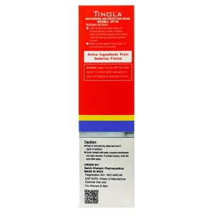 کرم ضدآفتاب پوست خشک و حساس تینولا (SPF 50)