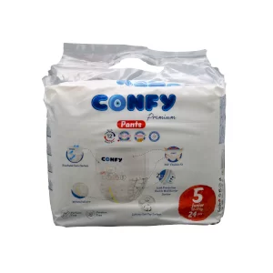 پوشک بچه سایز 5 کانفی 24 عددی (شورتی)
