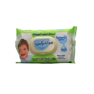 دستمال مرطوب کودک ایزوتونیک مولفیکس (70 عددی)