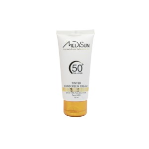 کرم ضدآفتاب رنگی SPF 50 مدیسان (مخصوص پوست های خشک و معمولی)