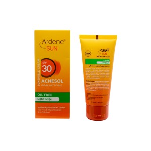 کرم ضدآفتاب فاقد چربی (spf 30) بژ روشن آردن