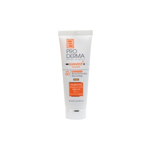 کرم ضدآفتاب و مرطوب کننده پرودرما (SPF 60)