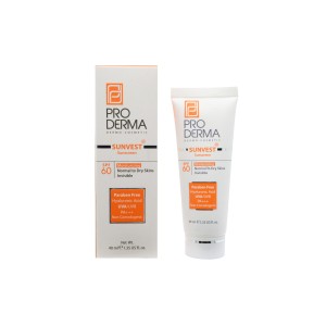 کرم ضدآفتاب و مرطوب کننده پرودرما (SPF 60)
