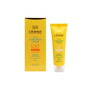 کرم ضد آفتاب مینرال پوست حساس سینره (SPF30)