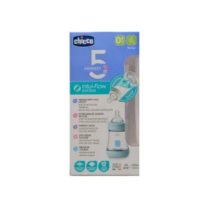 شیشه شیر دخترانه 150 میلی لیتری چیکو ( مدل Perfect 5)