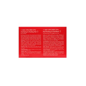 پد پاکسازی و لایه برداری پوست 3 لافارر (AHA 10% , BHA 2%)