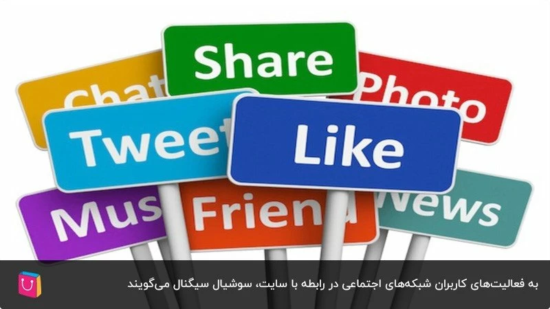 سوشیال سیگنال؛ فعالیت کاربران شبکه‌های اجتماعی در رابطه با سایت