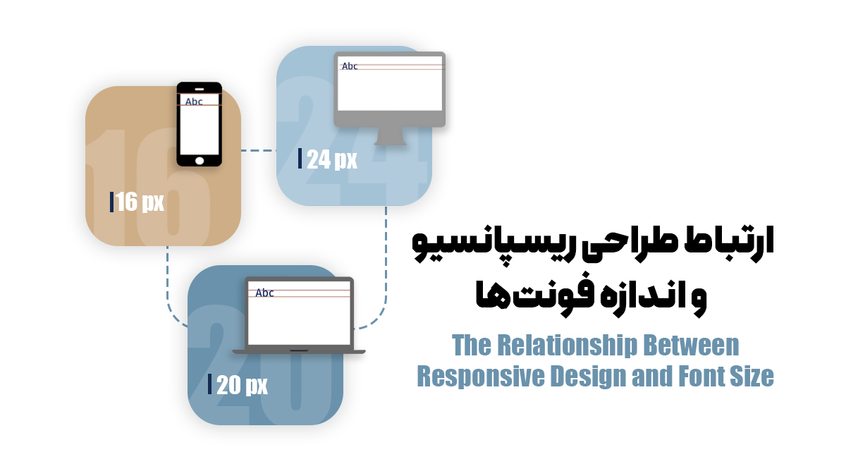 ارتباط طراحی ریسپانسیو و اندازه فونتها