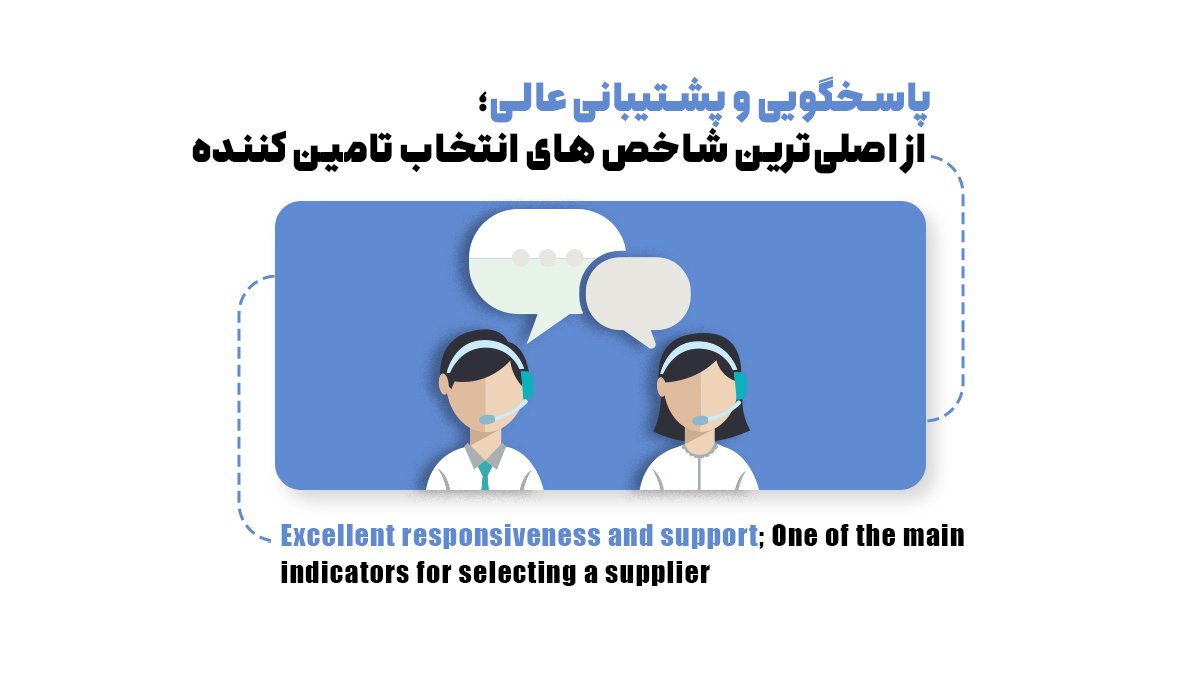 پاسخگویی و پشتیبانی عالی؛ از اصلیترین شاخص های انتخاب تامین کننده