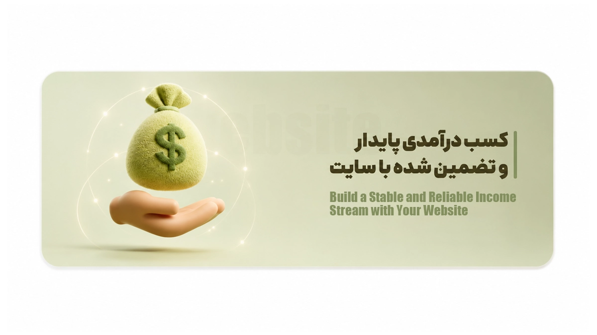 کسب درآمدی پایدار و تضمین‌شده با سایت