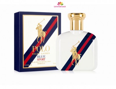 عطر مردانه پولو بلو اسپرت برند رالف لاورن  ( RALPH LAUREN -  POLO BLUE SPORT  )