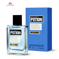 عطر و ادکلن مردانه پوشن بلو کادت  برند دیسکوارد  ( DSQUARED  -  POTION BLUE CADET    )