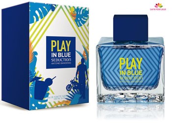 عطر  مردانه  پلی این بلو سداکشن برند آنتونیو باندراس  ( ANTONIO BANDERAS  -  PLAY IN BLUE SEDUCTION FOR MEN    )