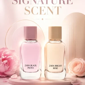 عطر و ادکلن زنانه برایت رز / بلک پئونی برند زارا  (  ZARA   BRIGHT ROSE / BLACK PEONY   )