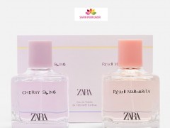 ست زنانه عطر و ادکلن چری اسلینگ – پیچ مارگاریتا برند زارا  (   ZARA   -  CHERRY SLING - PEACH MARGARITA    )