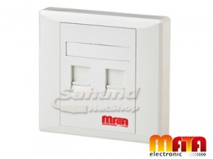 FacePlate 2Port MataElectronic تخت