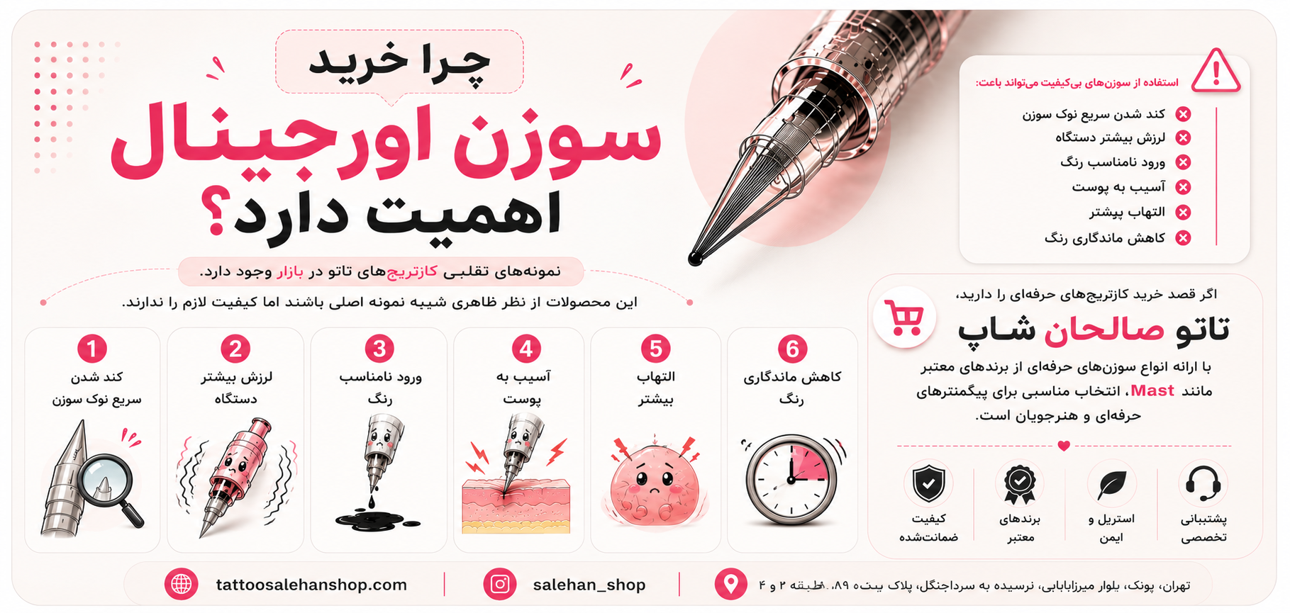 چرا خرید سوزن اورجینال اهمیت دارد؟