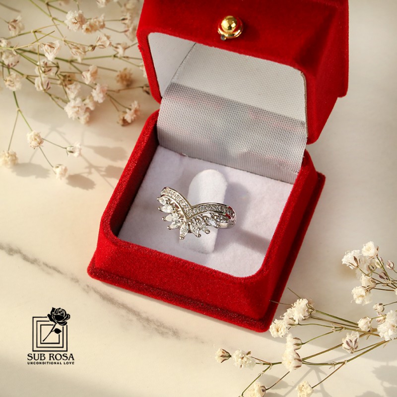 انگشتر نقره 925 زنانه میکرو FREE SIZE-11524