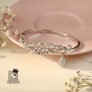 دستبند النگویی ترک نقره 925-14749