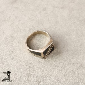 انگشتر نقره 925 مردانه  FREE SIZE-14369