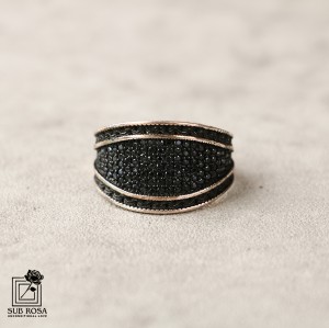 انگشتر نقره 925 مردانه ترکFREE SIZE-14376
