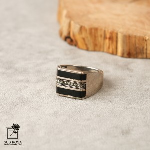 انگشتر نقره 925 مردانه ترک FREE SIZE-14377