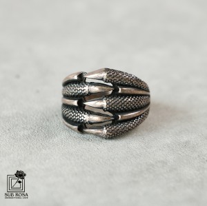 انگشتر نقره 925 مردانه ترک FREE SIZE-14384