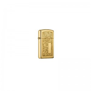 فندک اورجینال زیپو مدل 13619 SLM BRASS VENETIAN 1652B