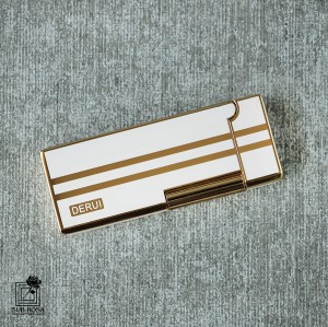 فندک گازی بغل زن دروییDerui مدل SN-LIDR-2103-19 (سفید- طلایی) 13834